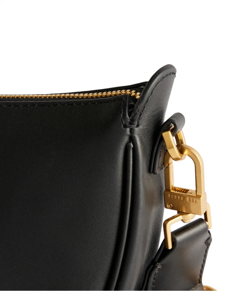 Ted Baker Essina Webbing Half Moon Crossbody Bag | Black