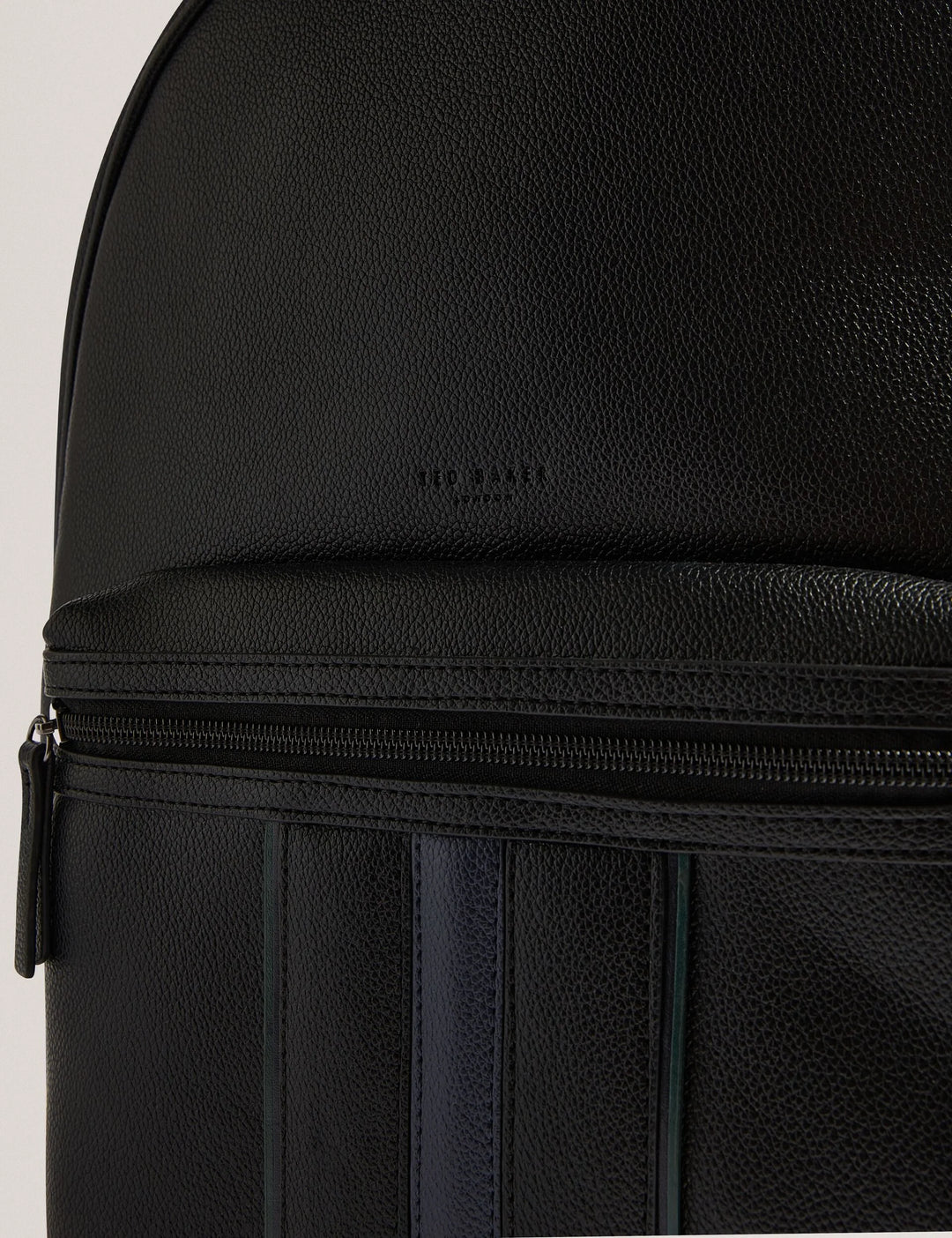 Ted Baker Keviin Striped PU Backpack | Black