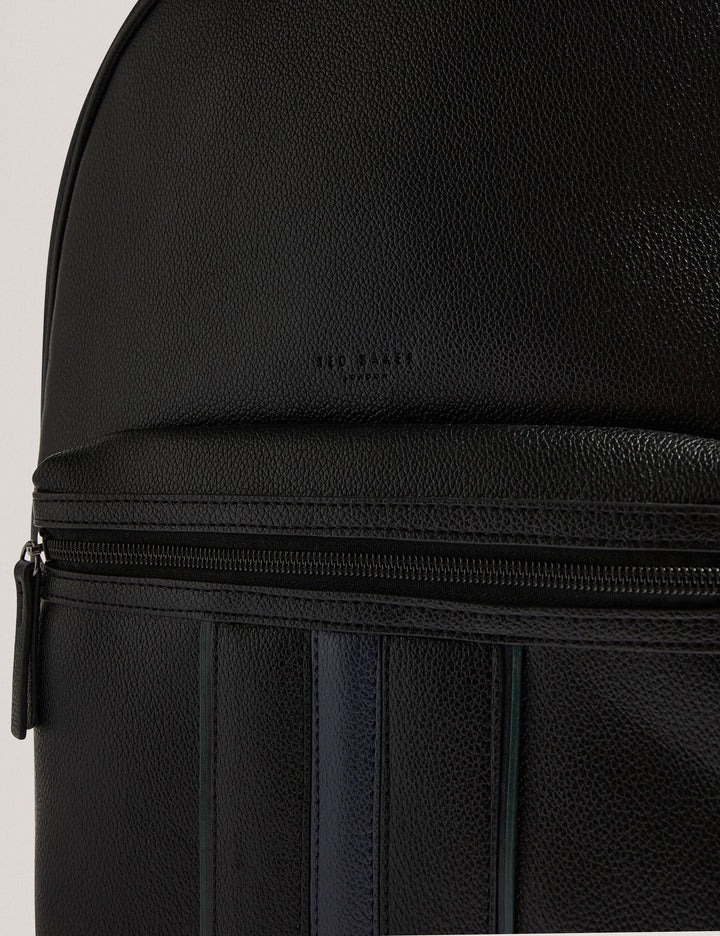 Ted Baker Keviin Striped PU Backpack | Black