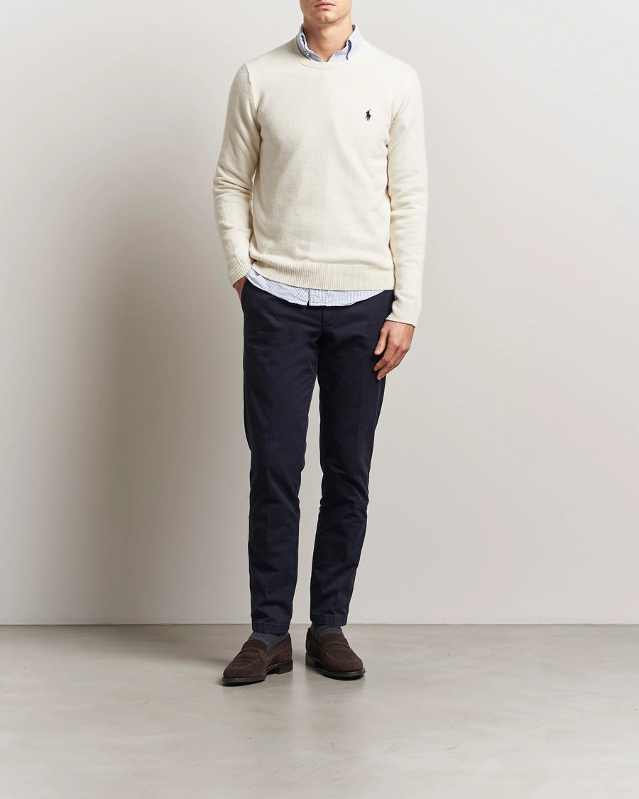 Ralph Lauren Wool and Cotton Pullover | Andover Cream