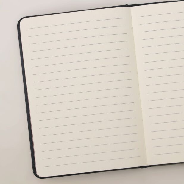 Ted Baker Garald Printed Notebook with Pen | Black