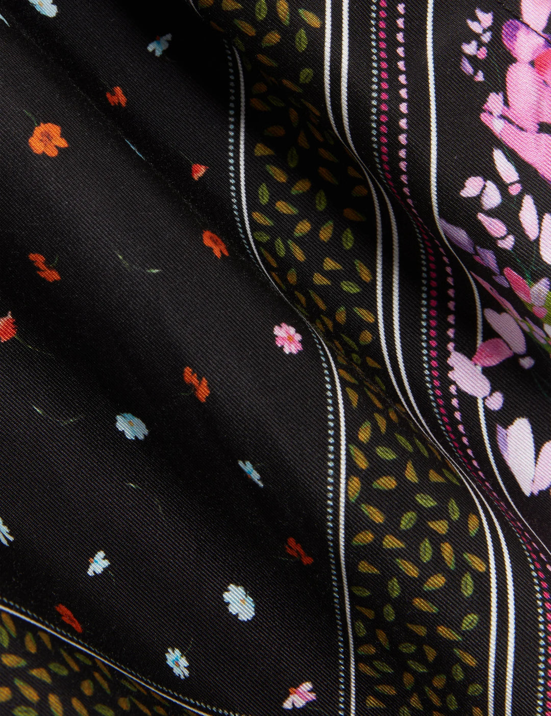 Ted Baker Wistea Floral Bloom Long Silk Scarf | Black