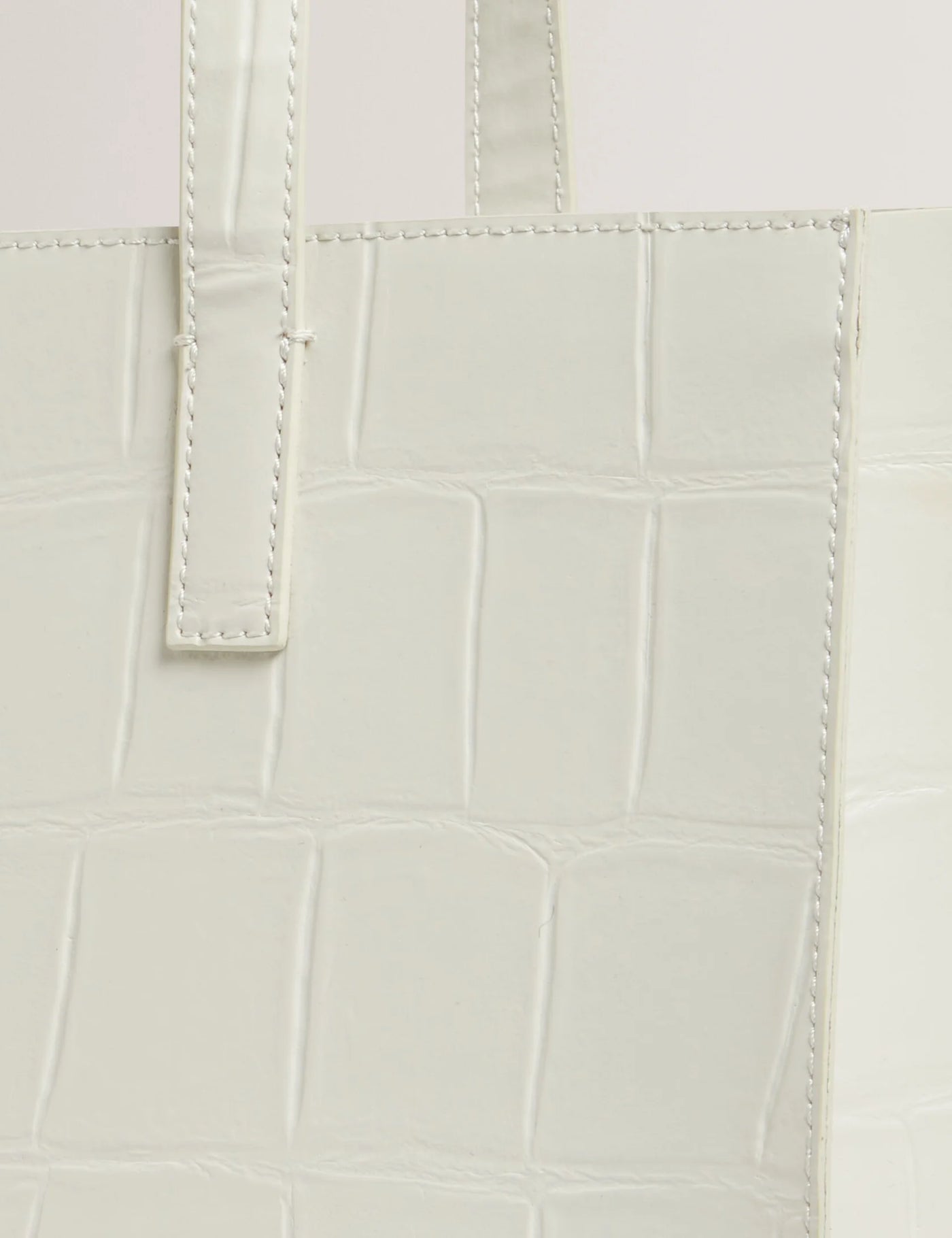 Ted Baker Croccon Large Croc Texture Icon Tote Bag | Ivory