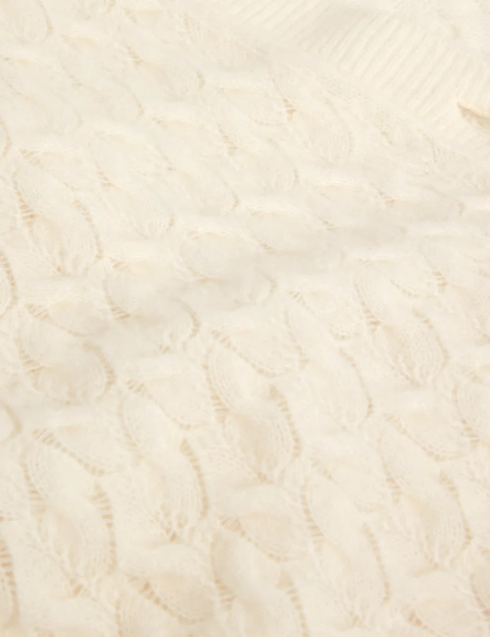 Ted Baker Kylana Cable Knit V Neck Cardigan | Ivory