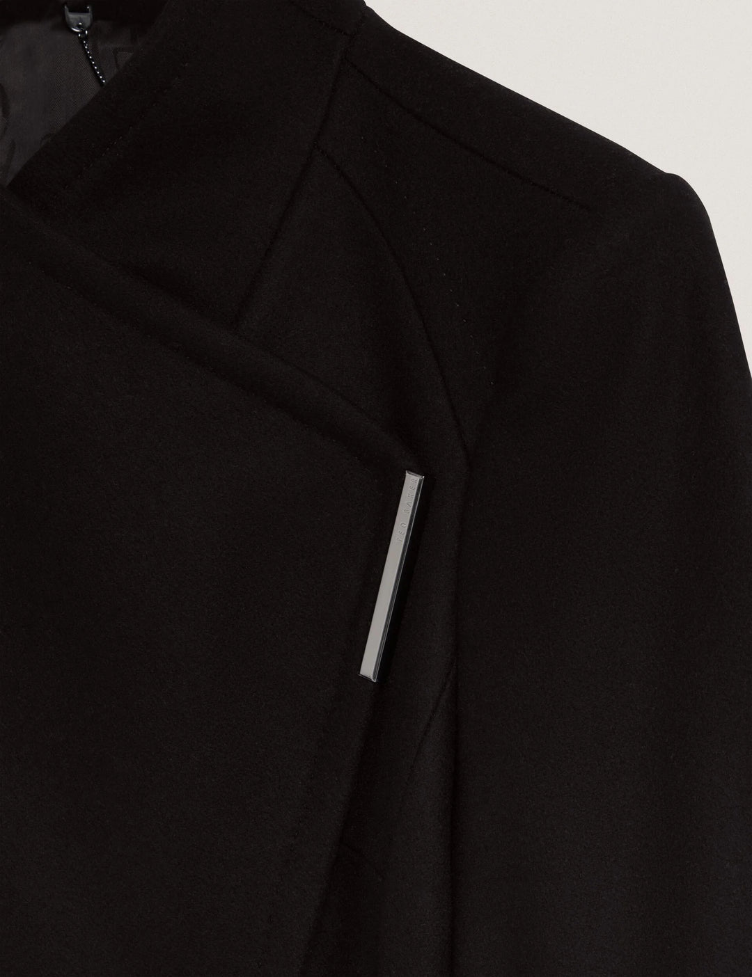 Ted Baker Rose Midi Length Belted Wool Wrap Coat | Black