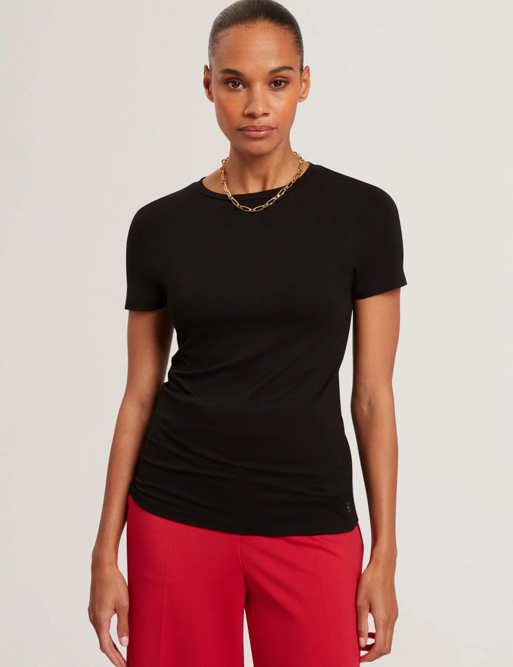 Ted Baker Soft Touch Fitted Short Sleeve T-Shirt | Black