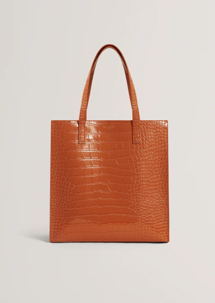 Ted Baker Wenella Croc Effect Large Icon Bag | Tan