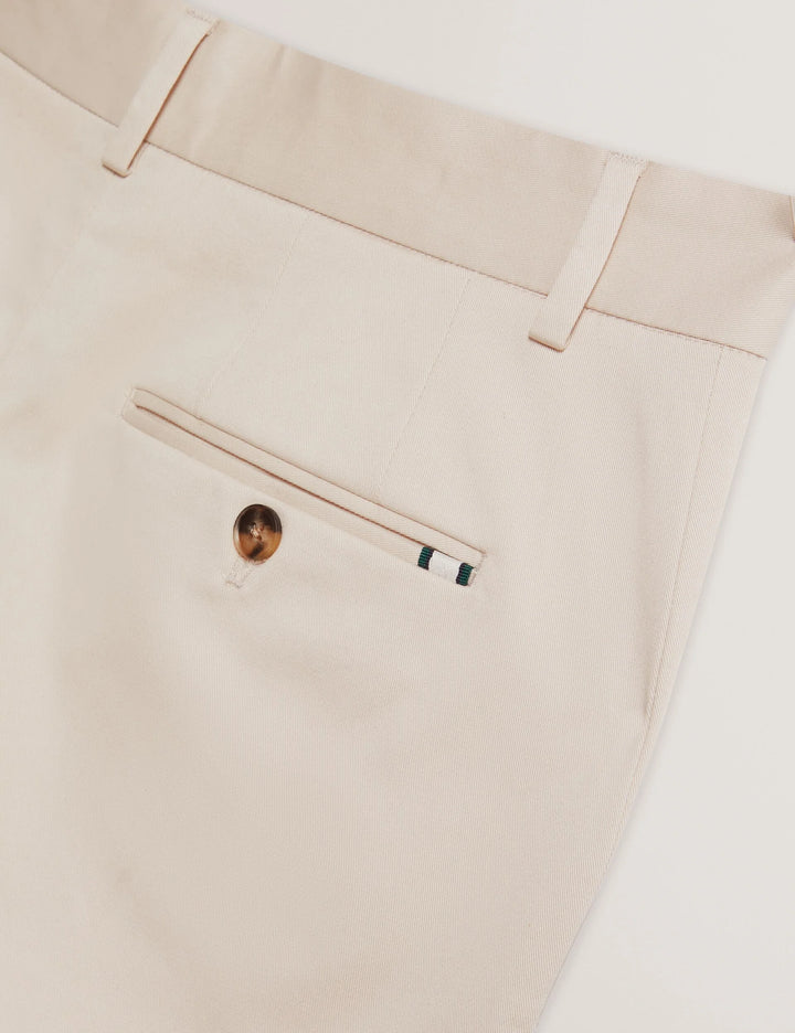 Ted Baker Loweton Slim Leg Stretch Cotton Chino Shorts | Ecru