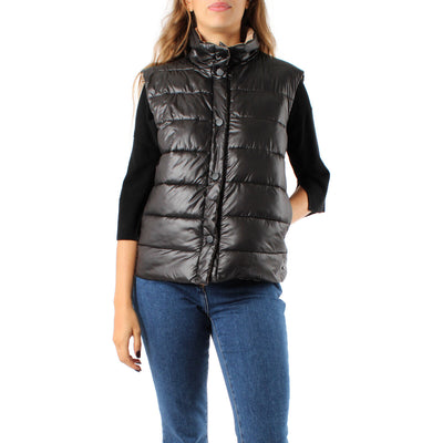 PennyBlack Raspa Double-Faced Gilet | Black/Beige