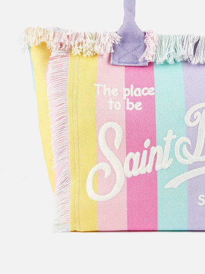 MC2 Saint Barth Vanity Canvas Bag | Multi Stripes