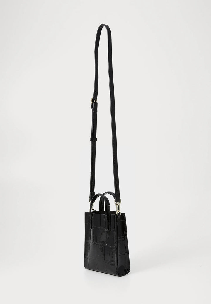 Ted Baker Viienna Croc Effect Mini Icon Bag | Black