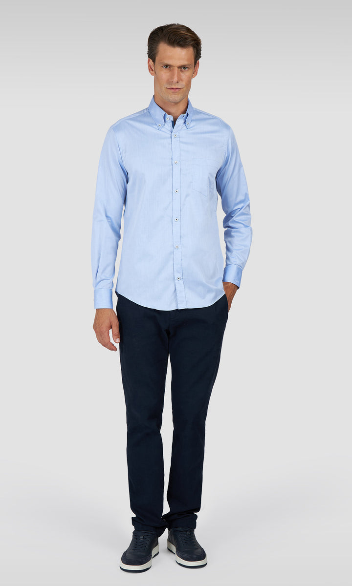 Paul & Shark Cotton Twill Shirt | Blue