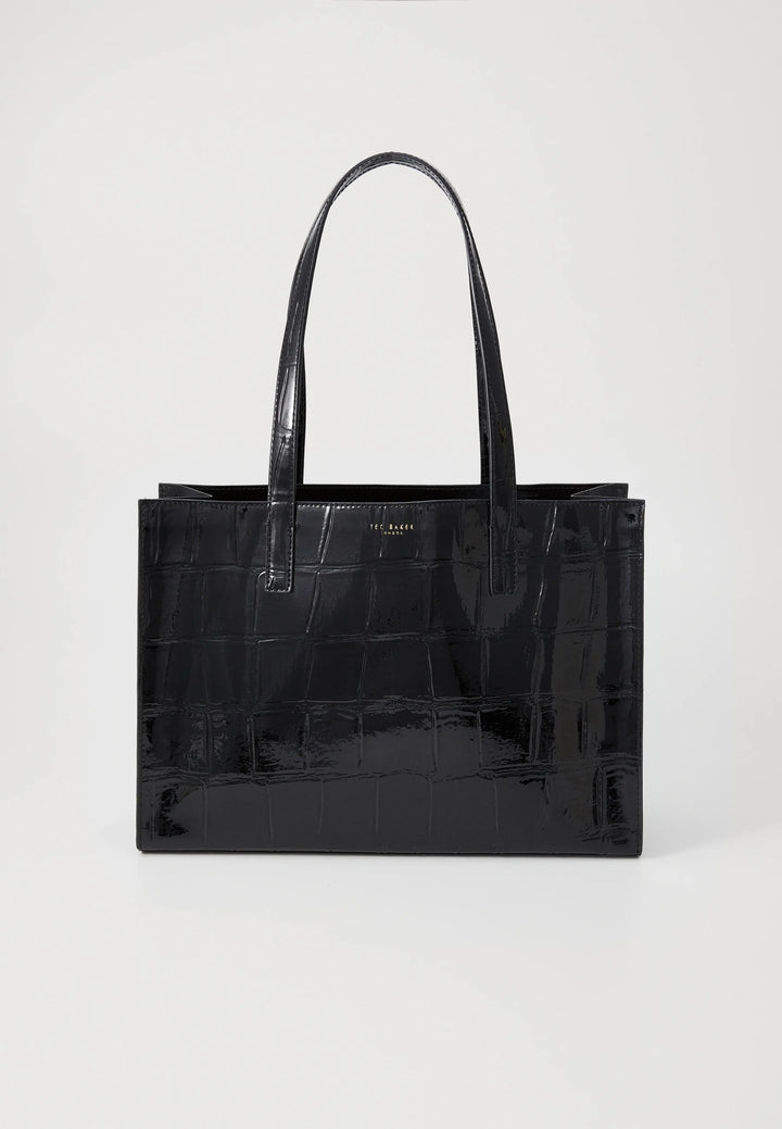 Ted Baker Welona Elongated Croc Icon Bag | Black