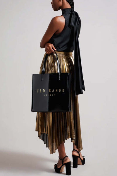 Ted Baker Crinkon Large Crinkle Texture Icon Bag | Black