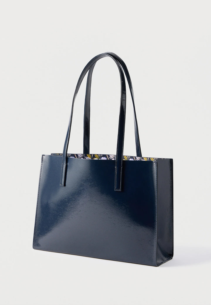 Ted Baker Camiyla Elongated Printed Crinkle Icon Bag | Navy