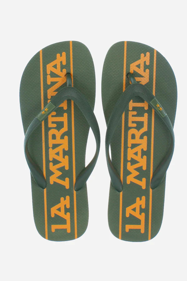 La Martina Men's Flip Flops | Olive
