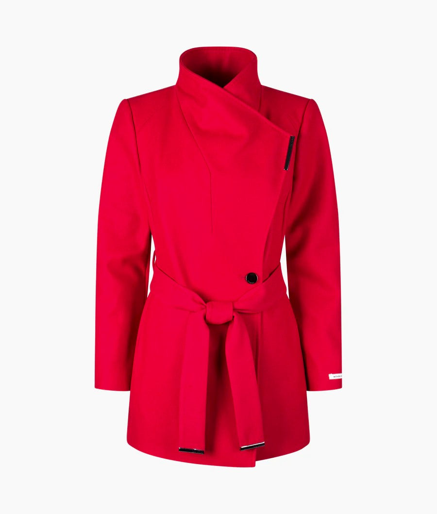 Ted Baker Rosess Wool Wrap Short Coat | Red