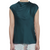 Ted Baker Mirsina Draped Neck Grown on Sleeve Top | Dark Green