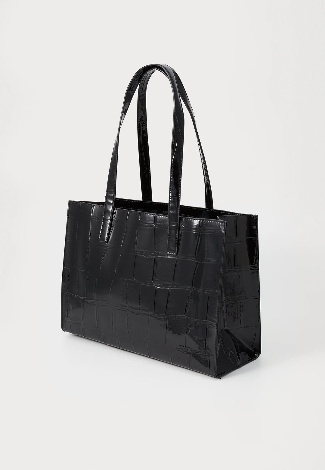 Ted Baker Welona Elongated Croc Icon Bag | Black