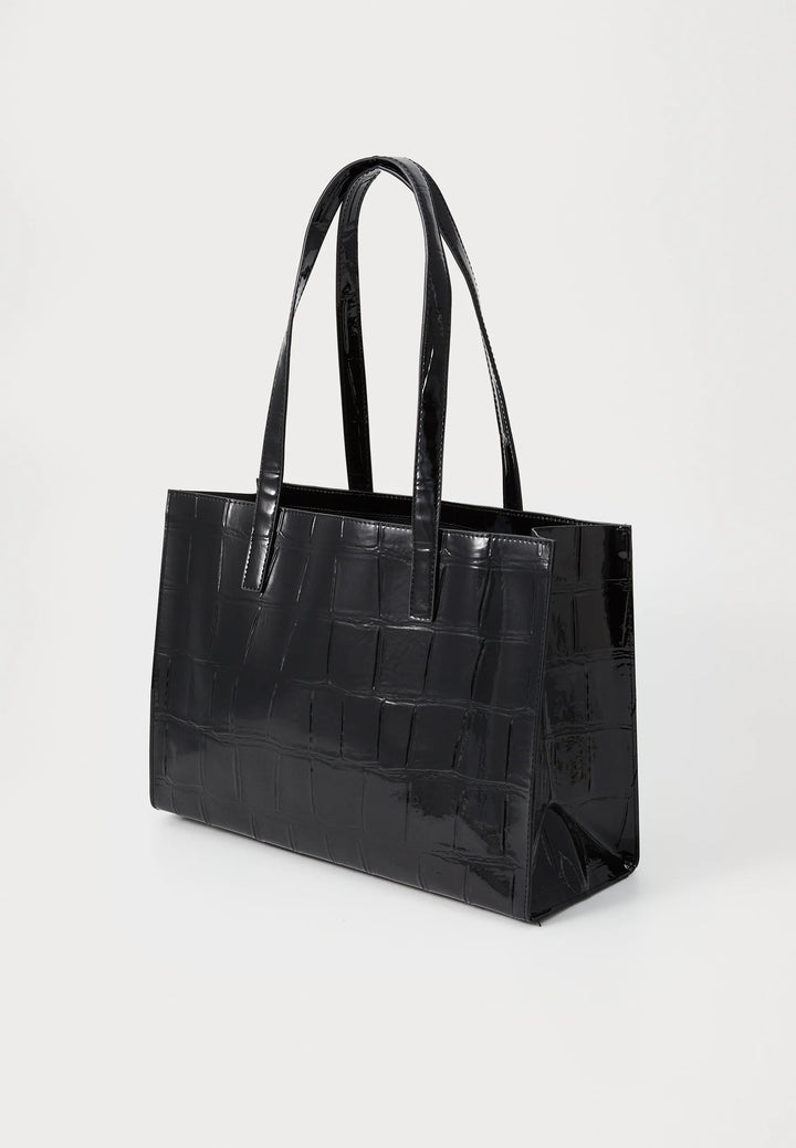 Ted Baker Welona Elongated Croc Icon Bag | Black