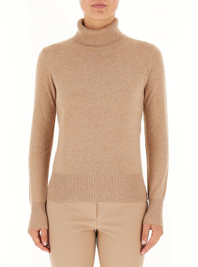 PennyBlack Appia Knitted Turtleneck Sweater | Camel