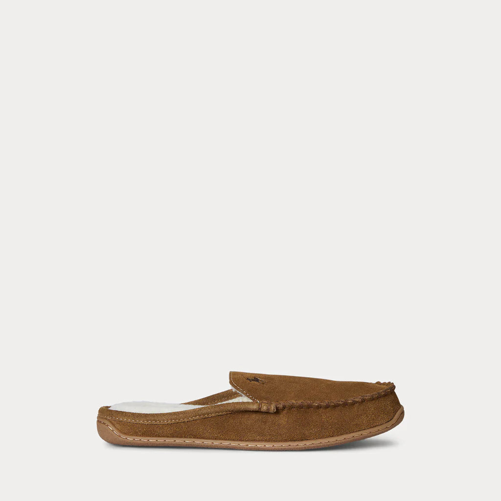 Ralph Lauren Brenan Scuff Suede Slipper | Tan