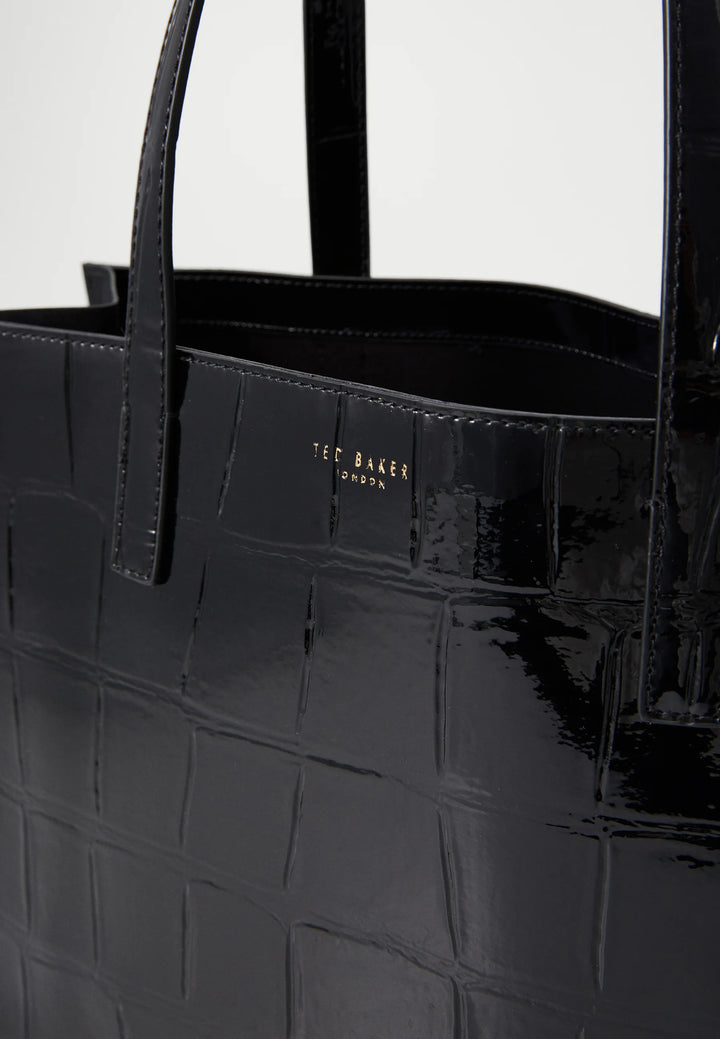 Ted Baker Welona Elongated Croc Icon Bag | Black