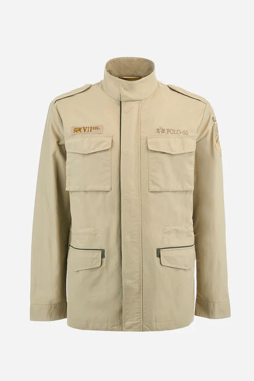 La Martina Jacket in Mixed Cotton in a Regular Fit - Abiel | Beige