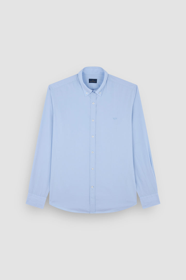 Paul & Shark Cotton Poplin Shirt | Light Blue