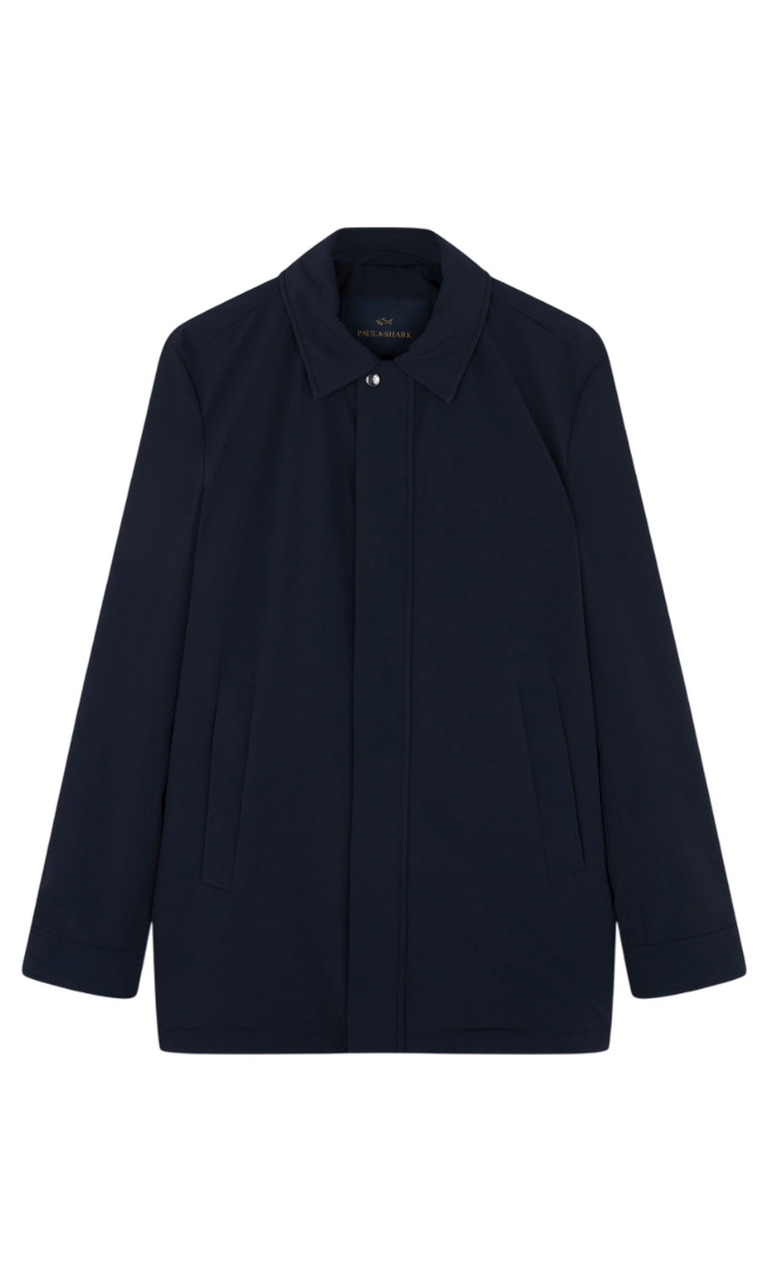 Paul & Shark Typhoon Re-4X4 Stretch Carcoat with Shirt Collar | Navy