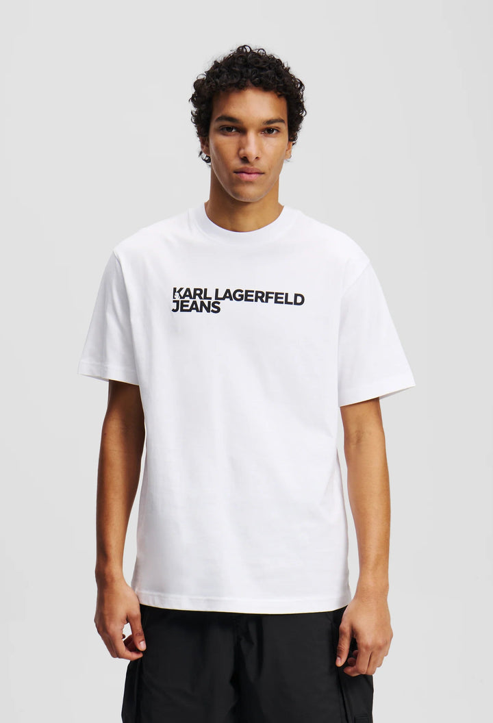 Karl Lagerfeld Regular Logo Men's T-shirt | White