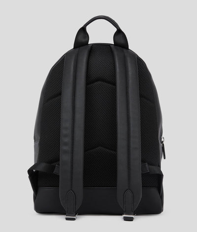 Karl Lagerfeld Essential Grainy Faux Leather Backpack | Black