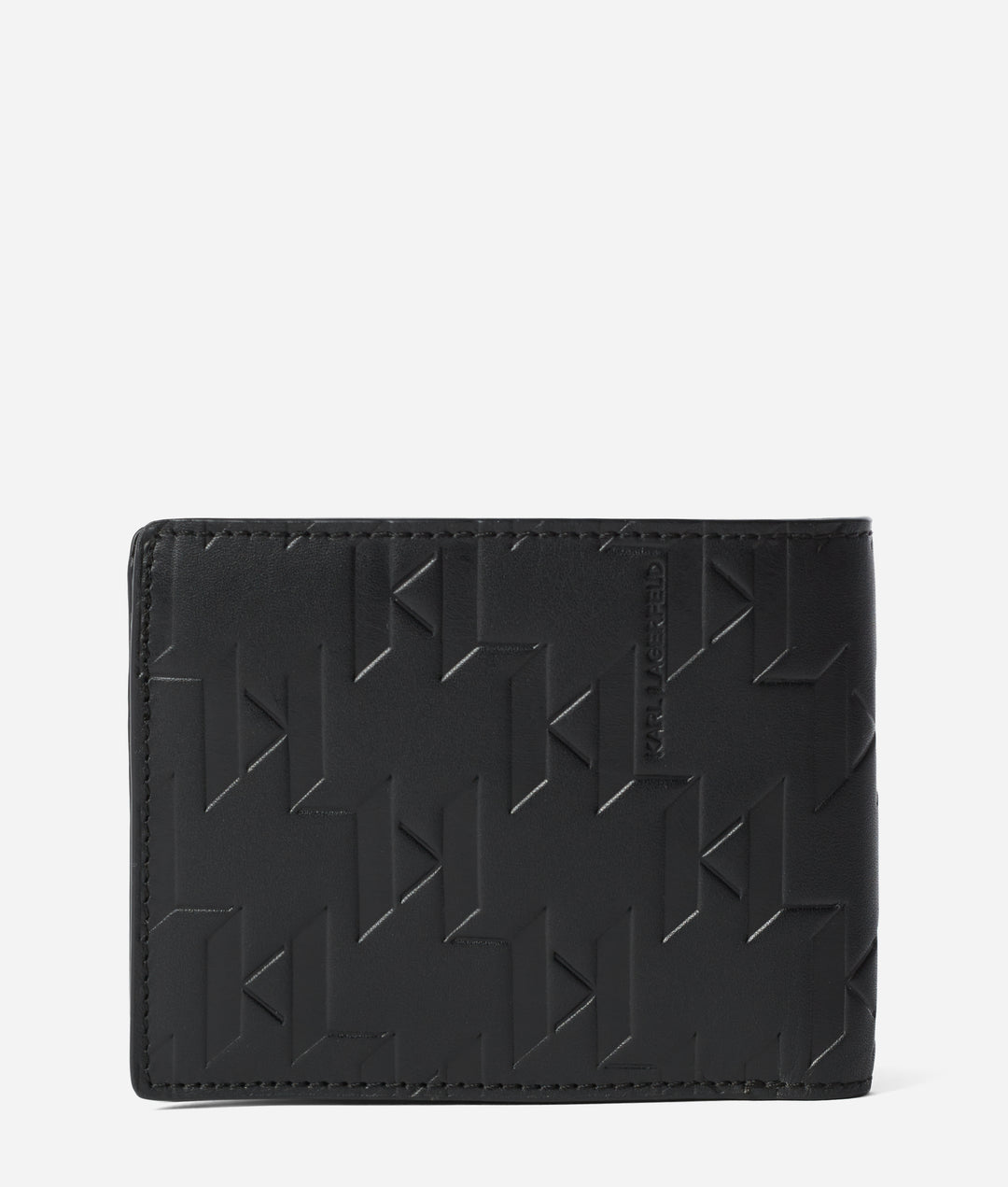 Karl Lagerfeld Loom Leather Bifold Wallet | Black