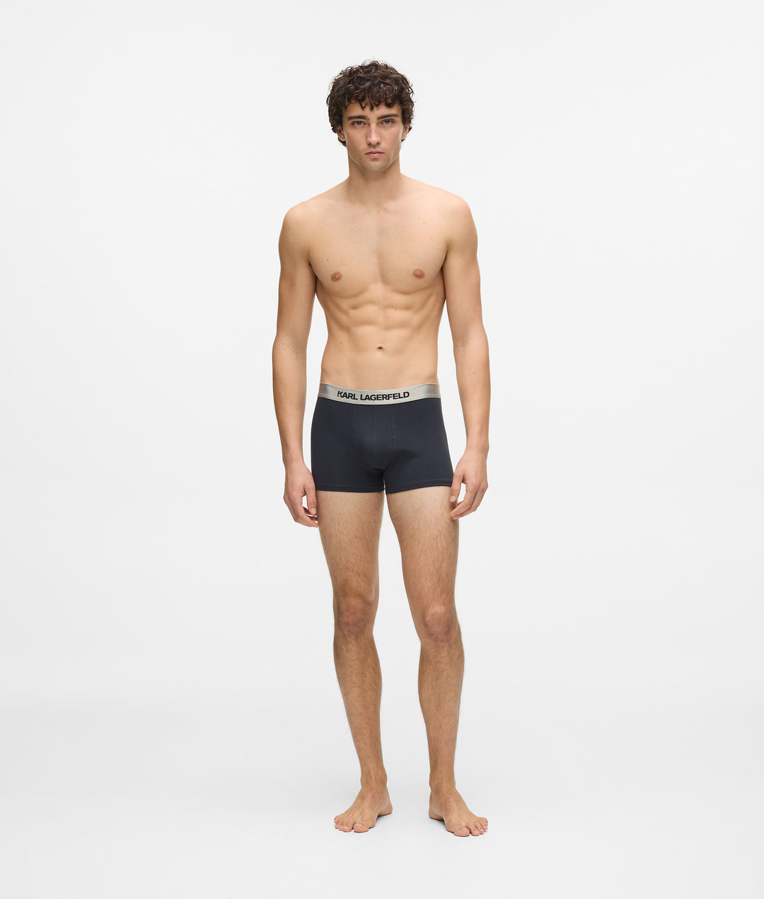 Karl Lagerfeld Metallic Elastic Trunk 3 Pieces | Navy/Black/Grey