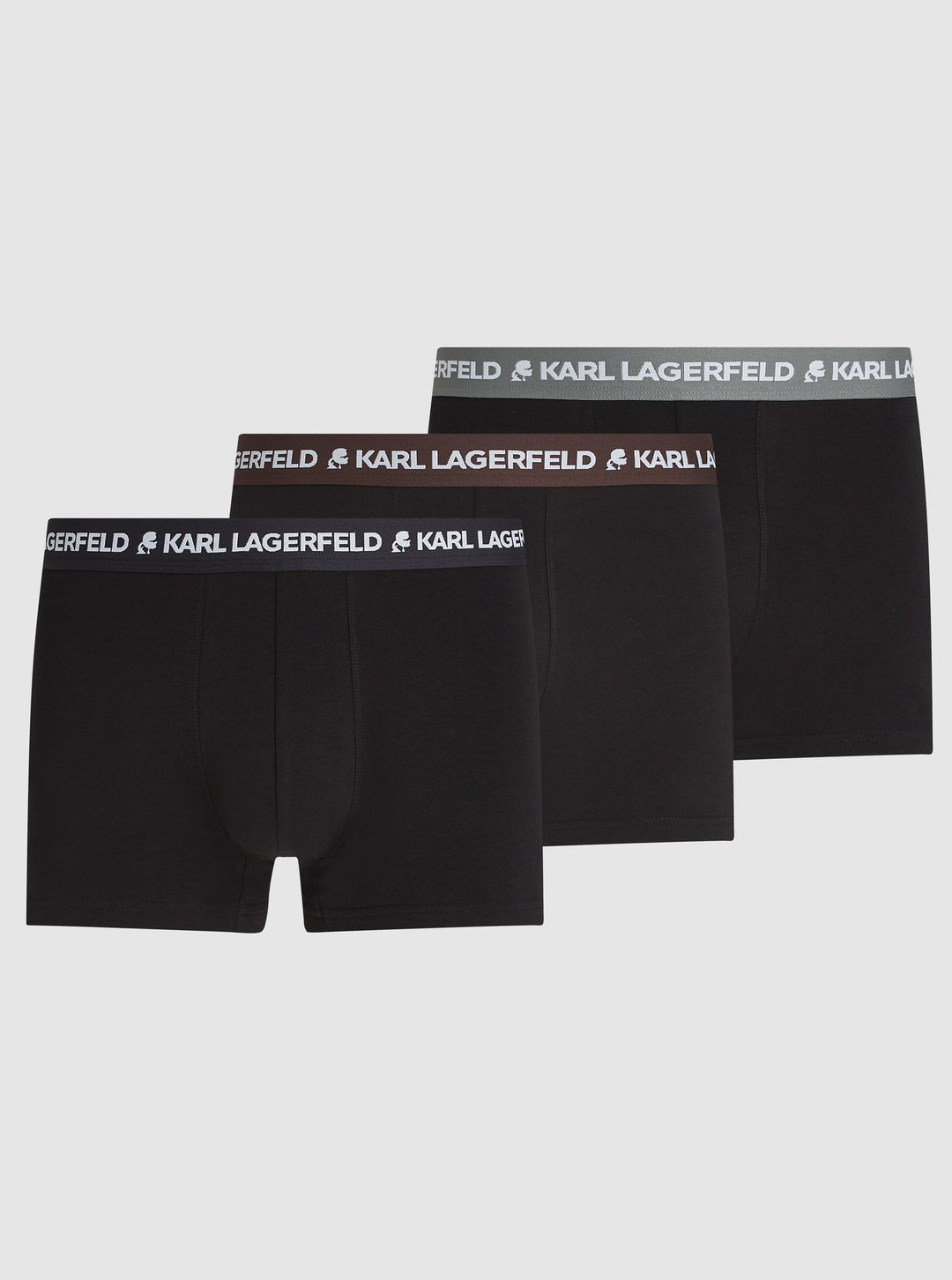 Karl Lagerfeld Logo Colorband Trunk 3 Pieces | Black