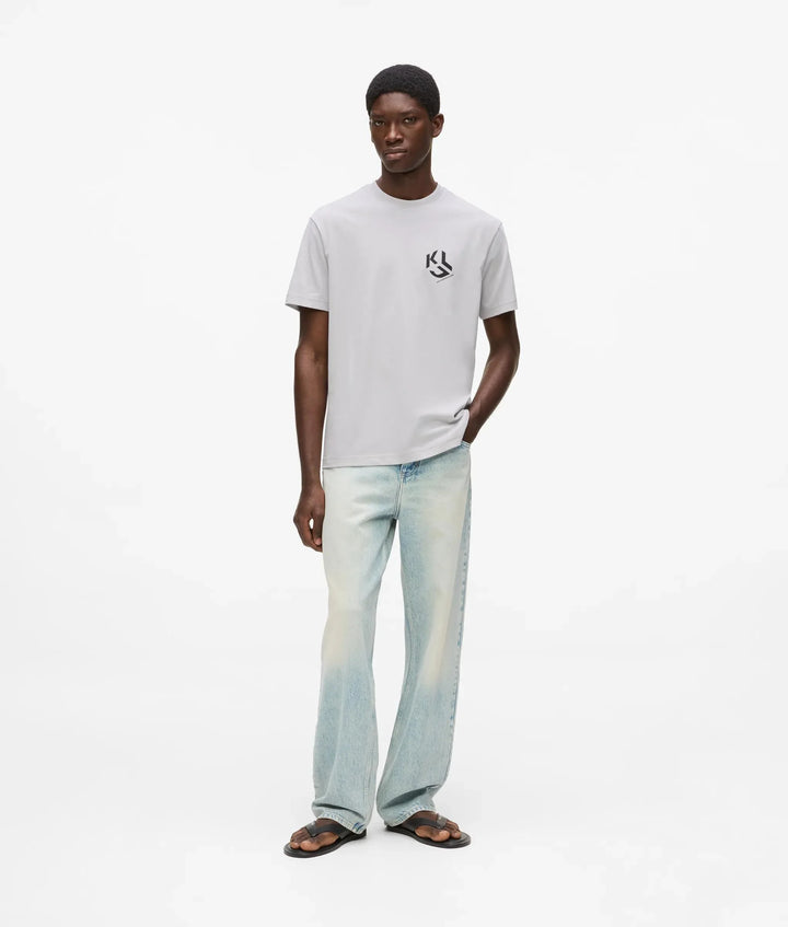 Karl Lagerfeld Regular Monogram Men's T-shirt | Micro Chip