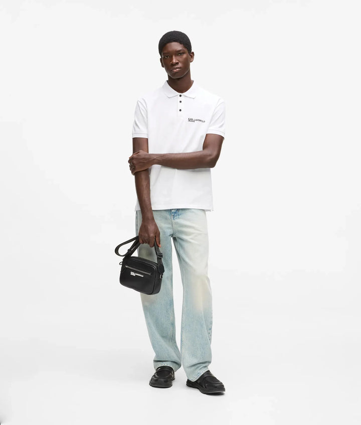 Karl Lagerfeld Logo Men's Polo | White