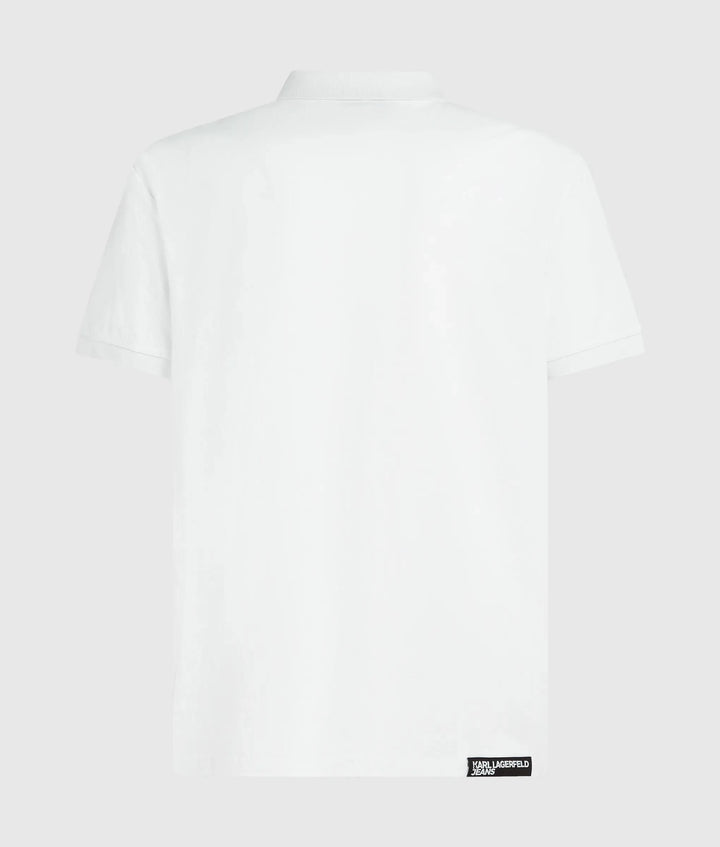Karl Lagerfeld Logo Men's Polo | White