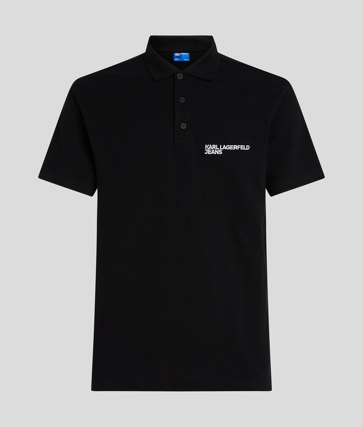 Karl Lagerfeld Logo Men's Polo | Black