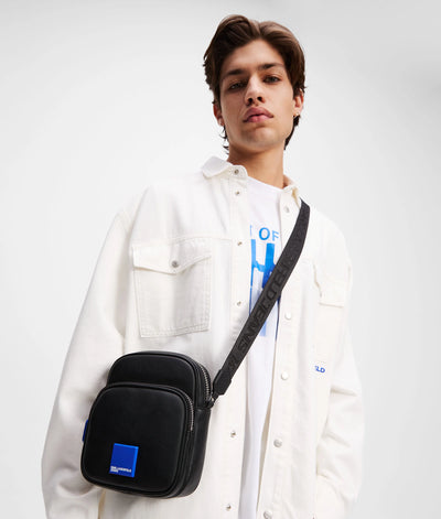 Karl Lagerfeld Box Logo Crossbody Bag | Black