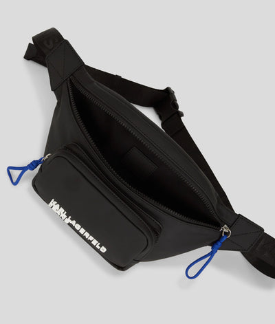 Karl Lagerfeld Coated Belt Bag | Black