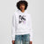 Karl Lagerfeld Women's Relaxed Fit Print Hoodie | White