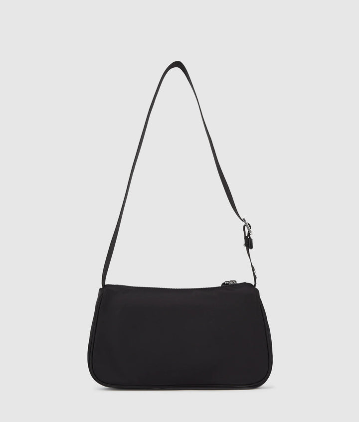 Karl Lagerfeld Essential Nylon Shoulder Bag | Black