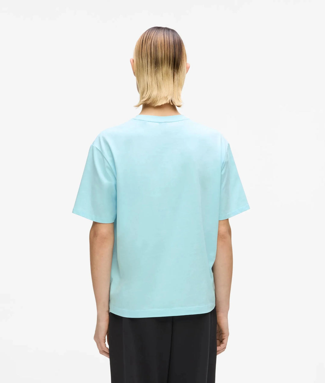 Karl Lagerfeld Outline Logo Women's T-shirt | Corydalis Blue