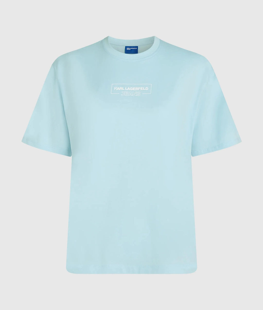 Karl Lagerfeld Outline Logo Women's T-shirt | Corydalis Blue