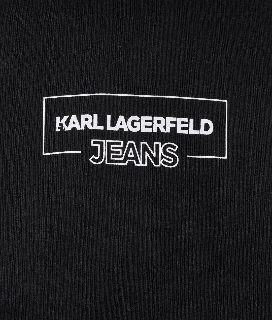 Karl Lagerfeld Outline Logo Women's T-shirt | Black