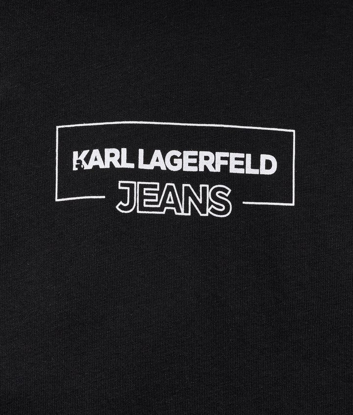 Karl Lagerfeld Outline Logo Women's T-shirt | Black