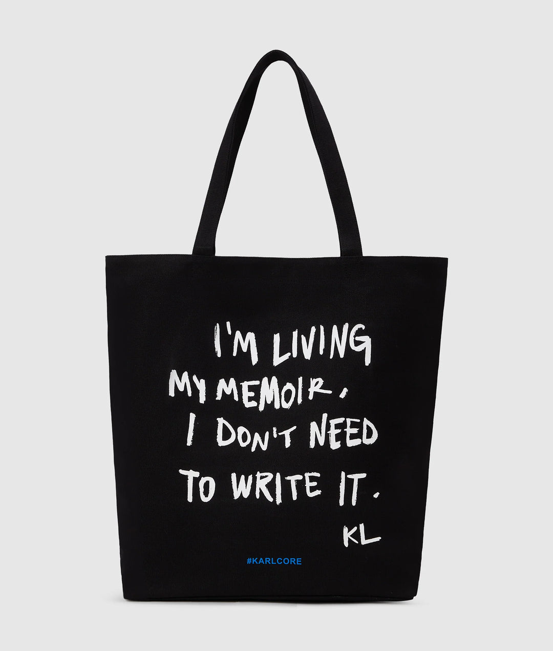 Karl Lagerfeld Box Logo Quote Shopper Bag | Black