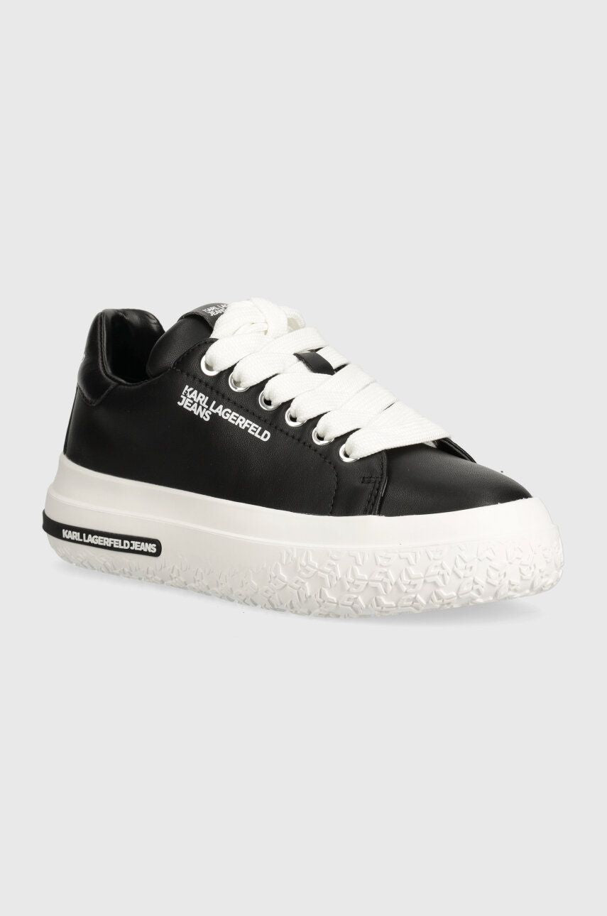 Karl Lagerfeld Women's Leather Sneakers | Black