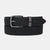 Paul & Shark Metal Shark Leather Belt | Black